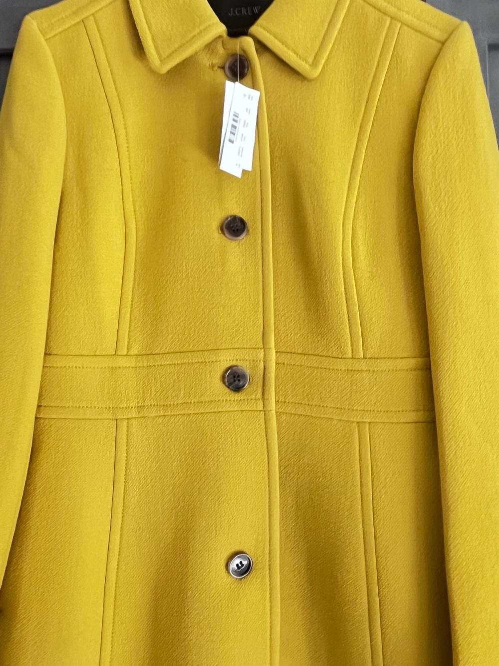 NWT J. Crew Yellow Lady Day Coat 6 - Picture 3 of 10
